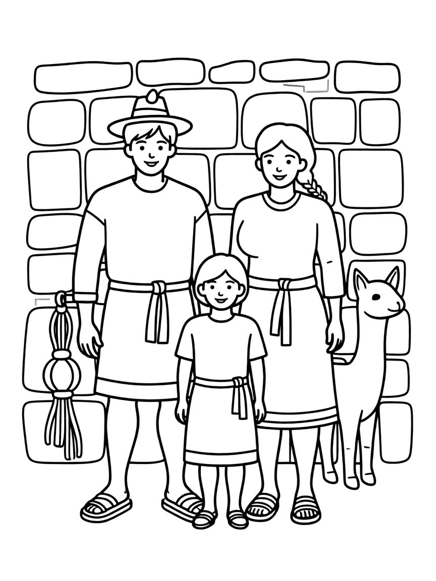 An Inca family