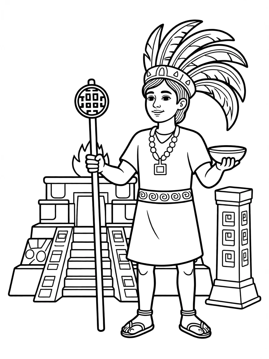 A Mayan priest