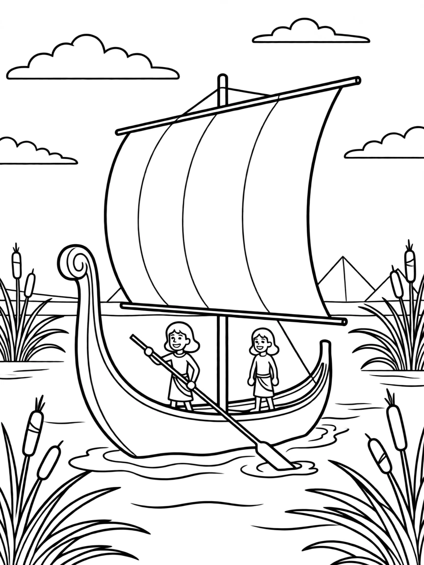 An Egyptian boat