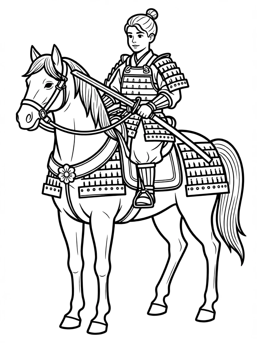 A samurai horse