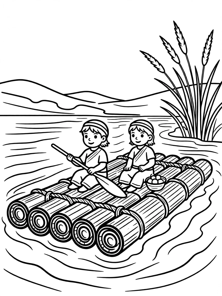 An Inca raft