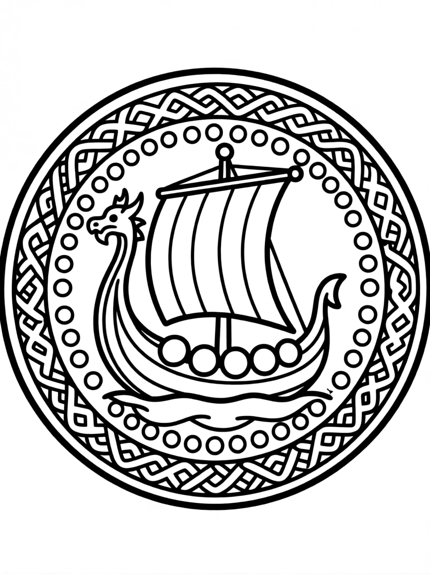 A Viking coin with a ship