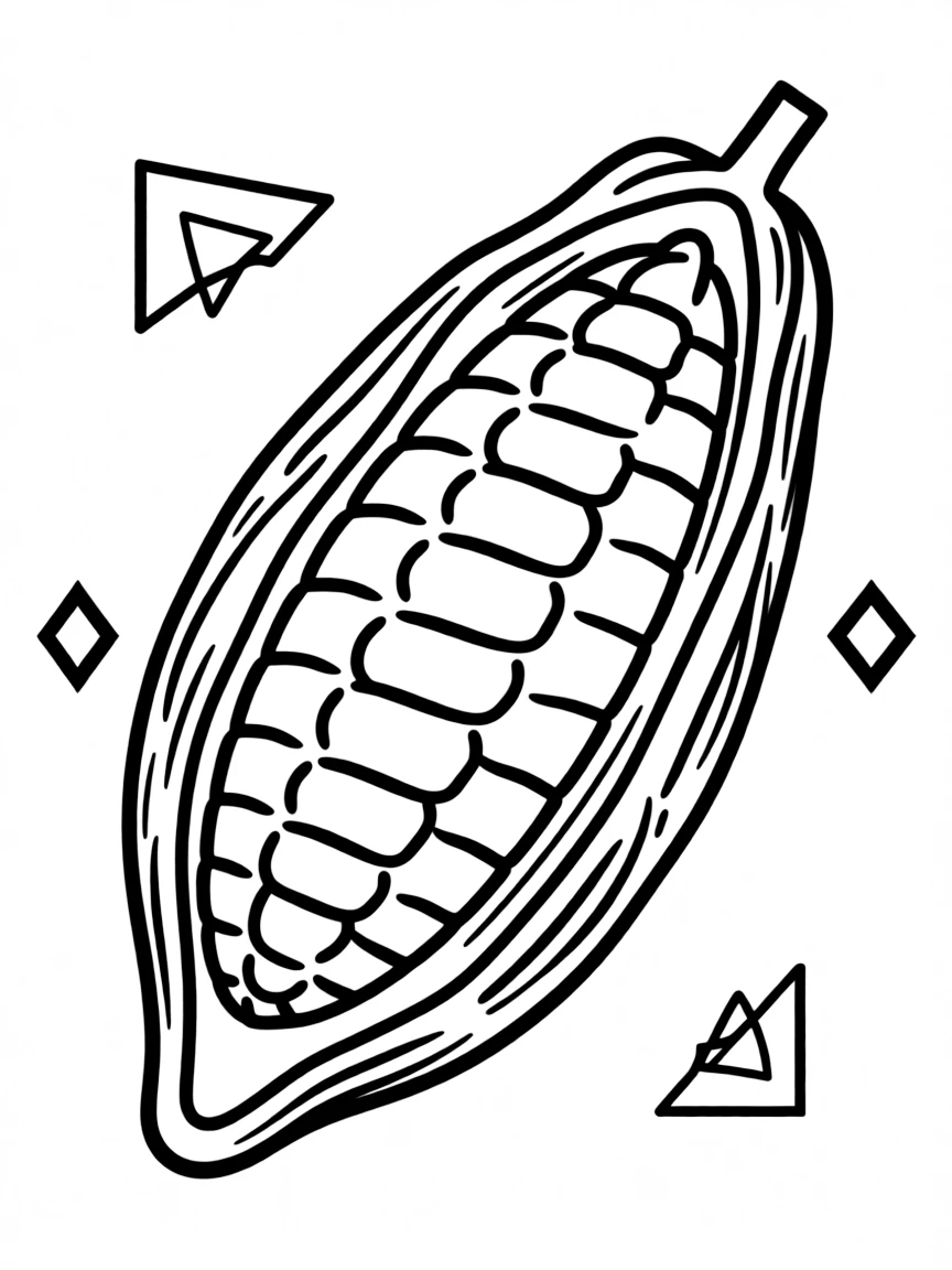 An Aztec cocoa bean