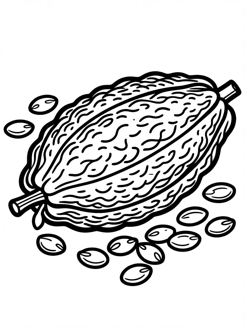 A Mayan cacao pod