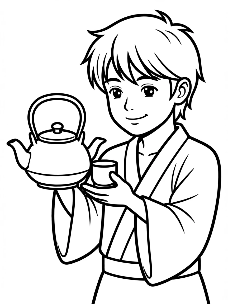 A samurai pottery for tea