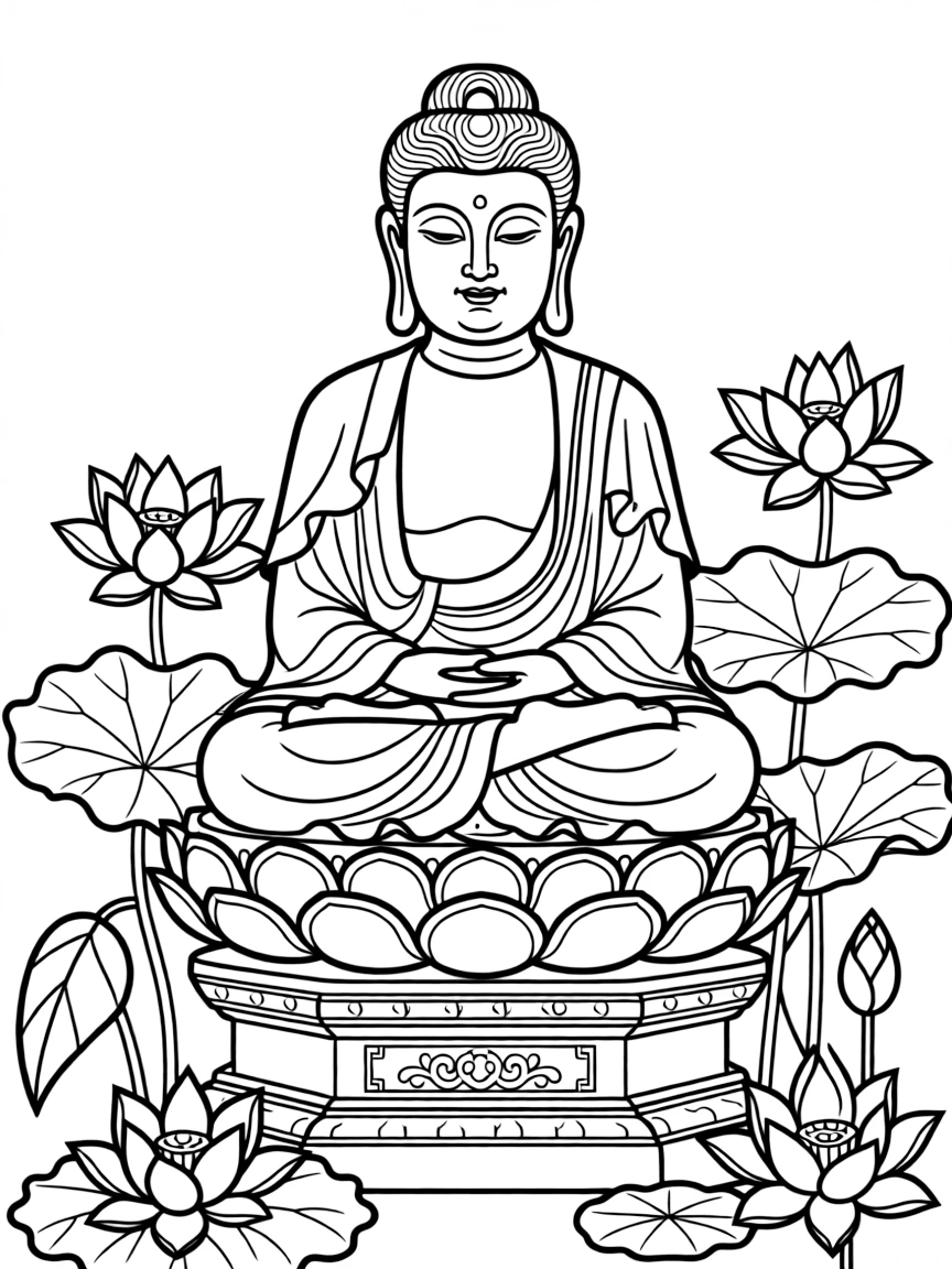 A Chinese Buddha statue