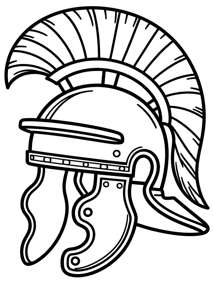 A Roman soldier's helmet