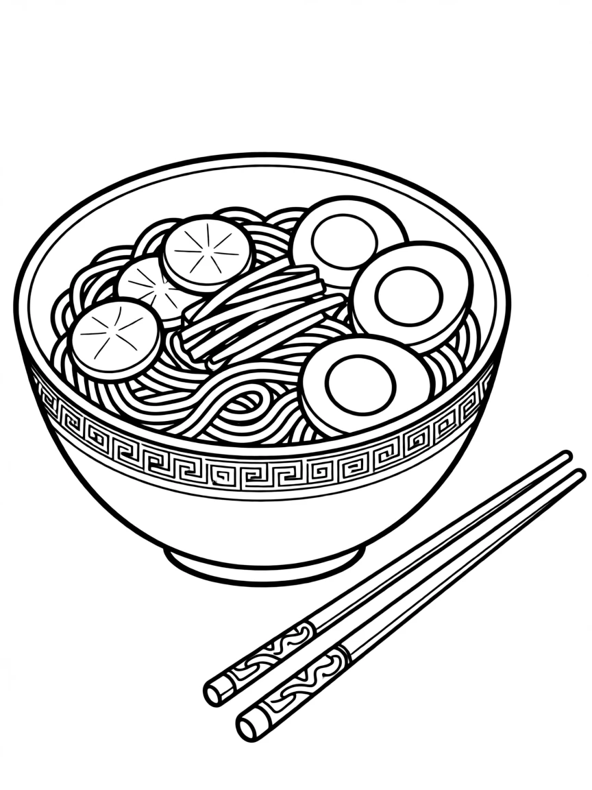 A Chinese bowl of noodles