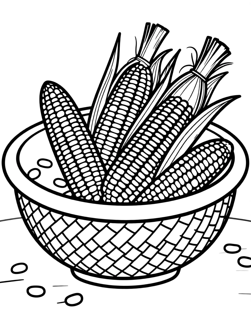A Native American bowl of corn
