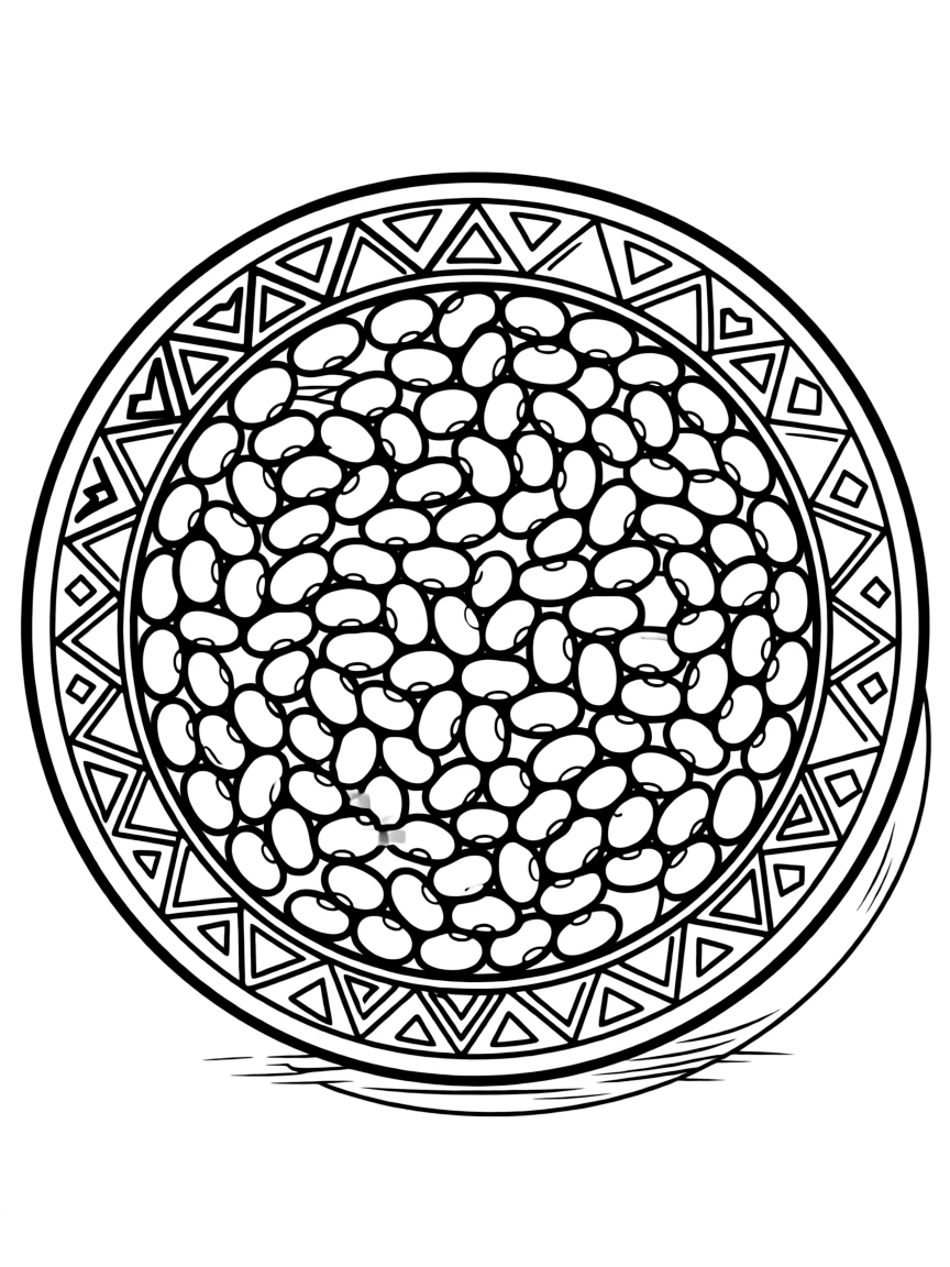 An Aztec plate of beans