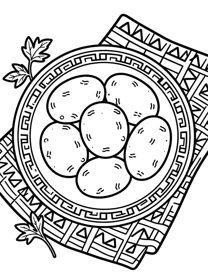 An Inca plate of potatoes