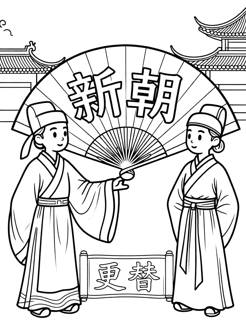 A Chinese dynasty changing
