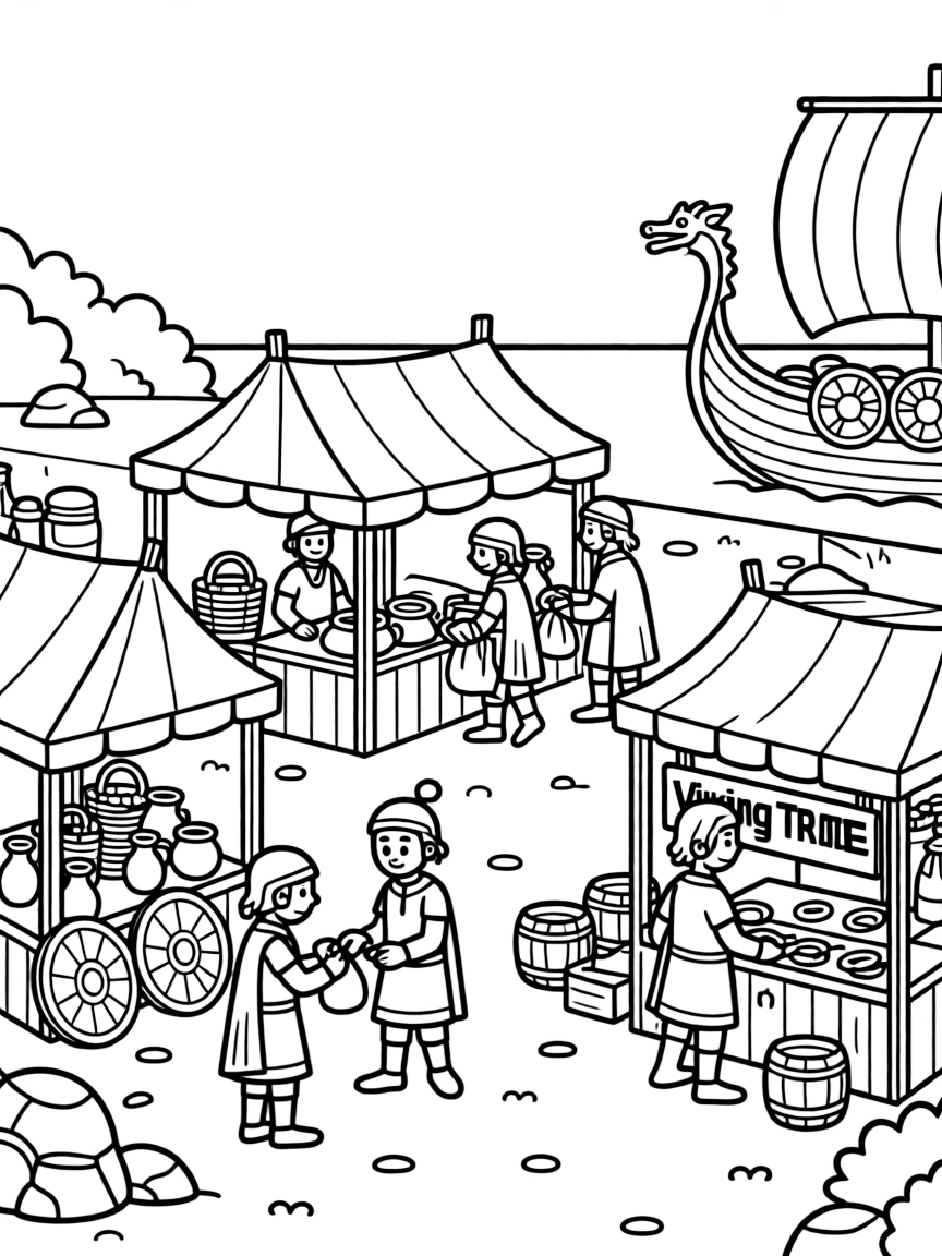 A Viking trading fair