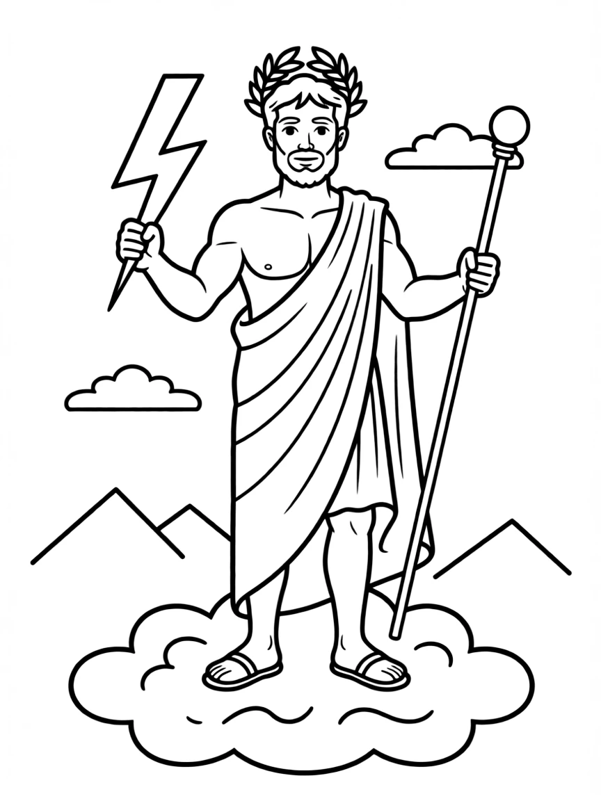 A Roman god Jupiter