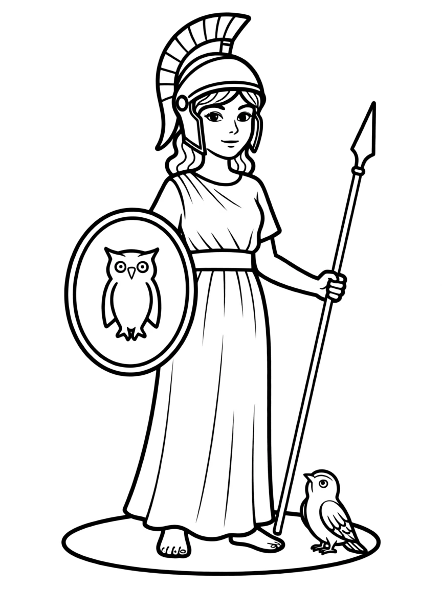 A Greek goddess Athena