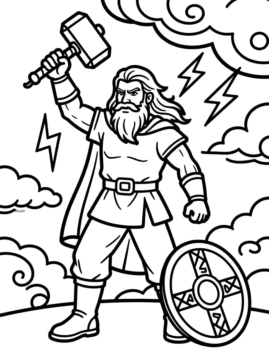 A Viking god Thor