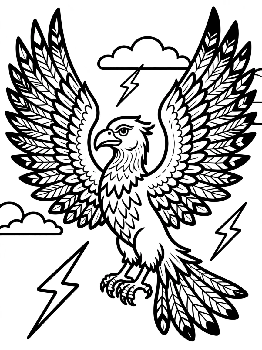 A Native American thunderbird