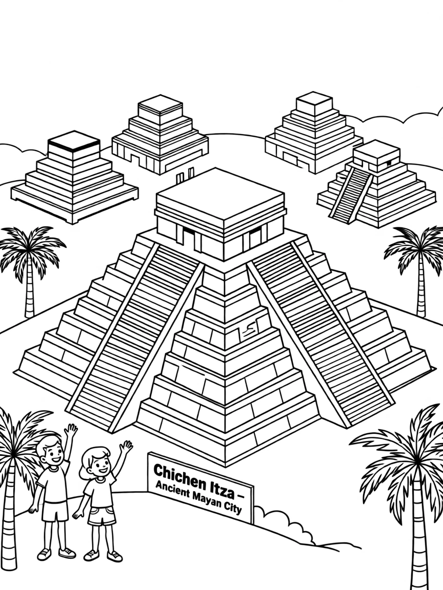 A Mayan city of Chichen Itza