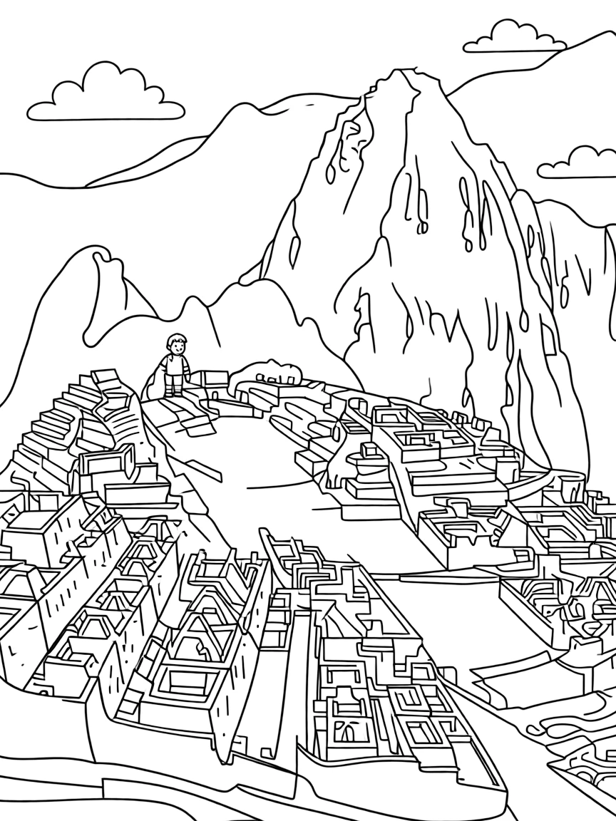 An Inca city of Machu Picchu