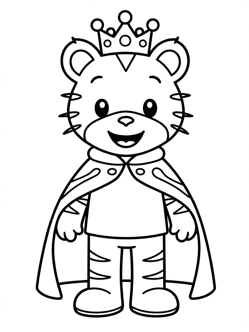 (Daniel Tiger TV show) Prince Wednesday wearing his crown.