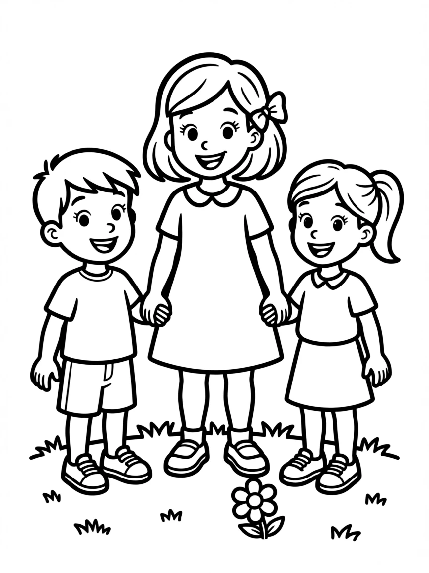 (Daniel Tiger TV show) Miss Elaina with her friends.