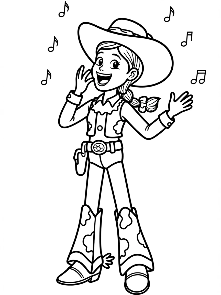 (Toy Story characters) Jessie yodeling.