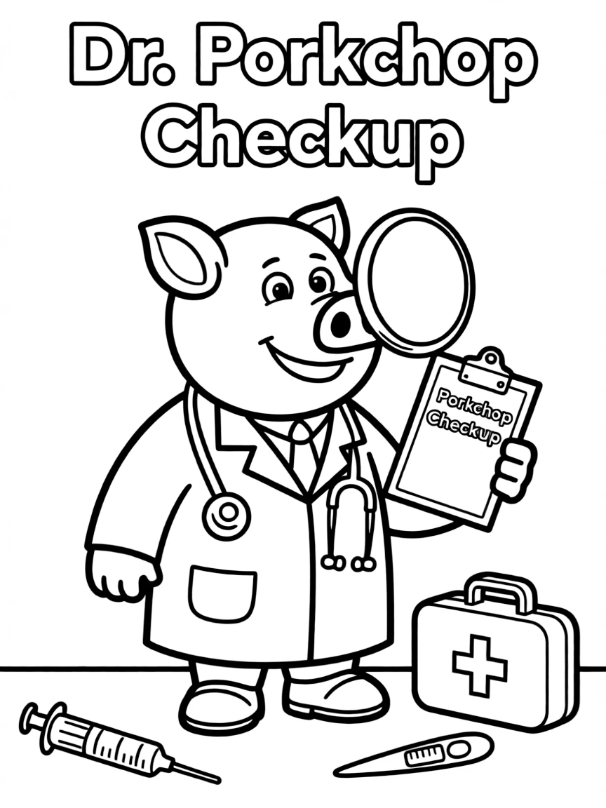 (Toy Story characters) Hamm as Dr. Porkchop.