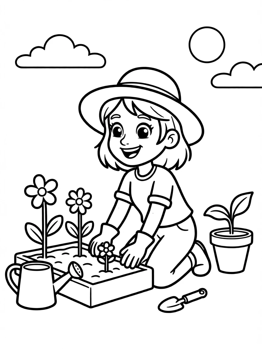 (Bluey TV show) Chilli gardening.