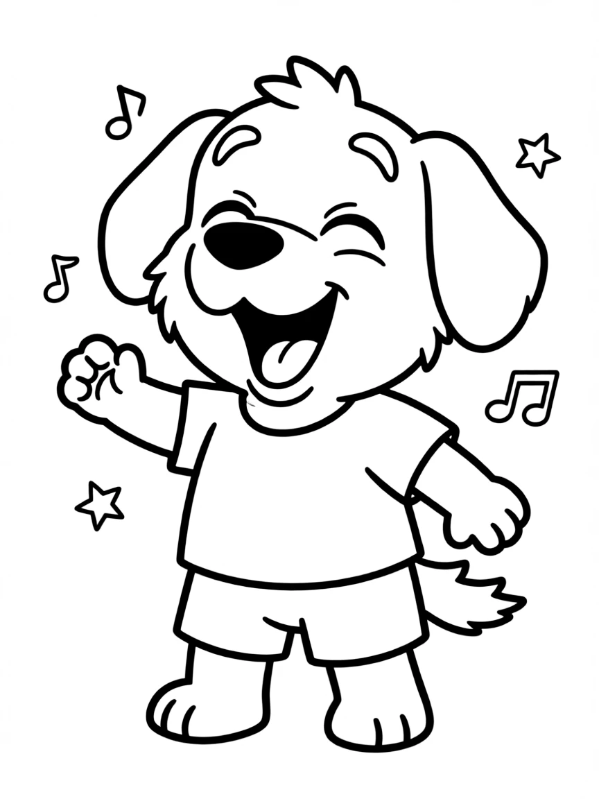 (Bluey TV show) Coco giggling.