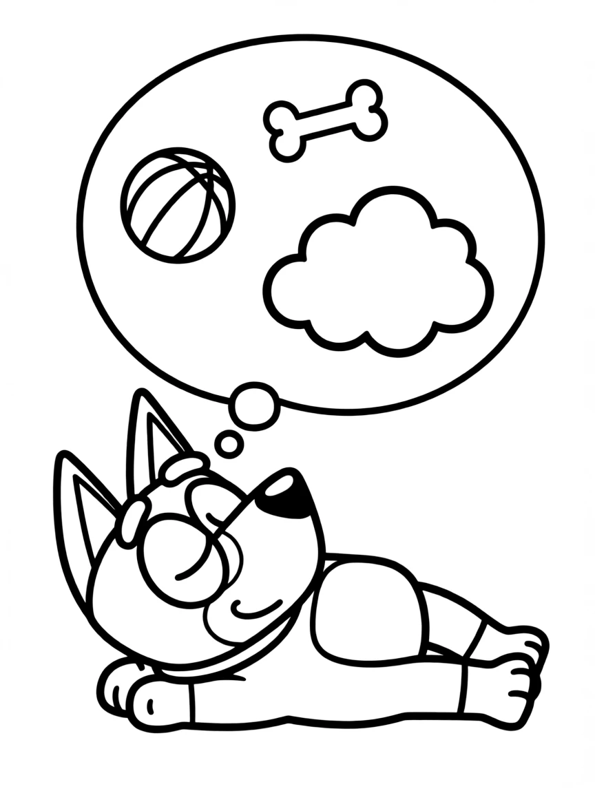 (Bluey TV show) Bluey dreaming.