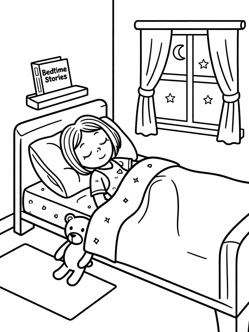 (Bluey TV show) Socks taking a nap.