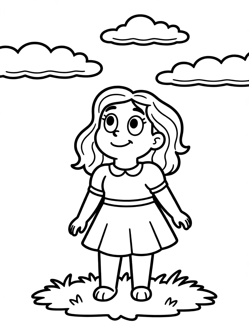 (Bluey TV show) Honey looking at the sky.