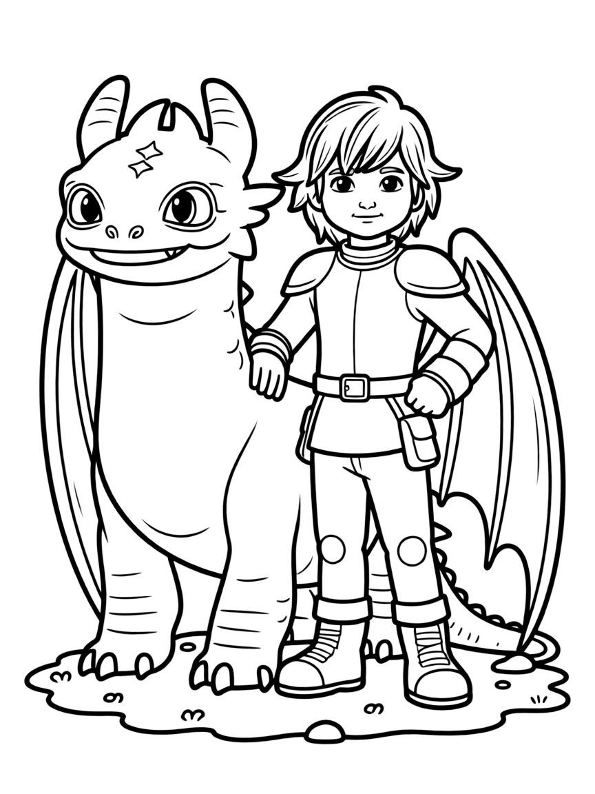 (characters in "How to Train Your Dragon") Hiccup's dragon riding suit.