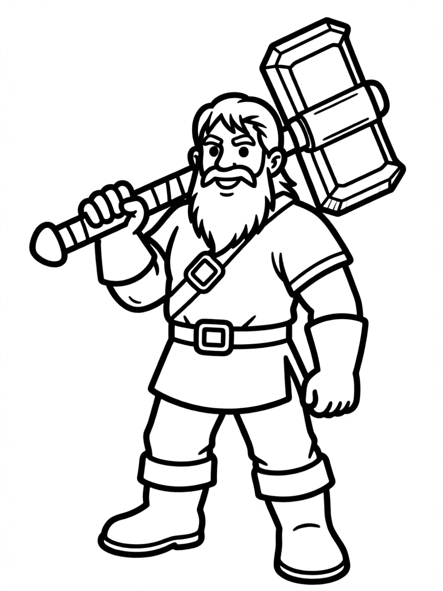 (characters in "How to Train Your Dragon") Stoick's mighty hammer.