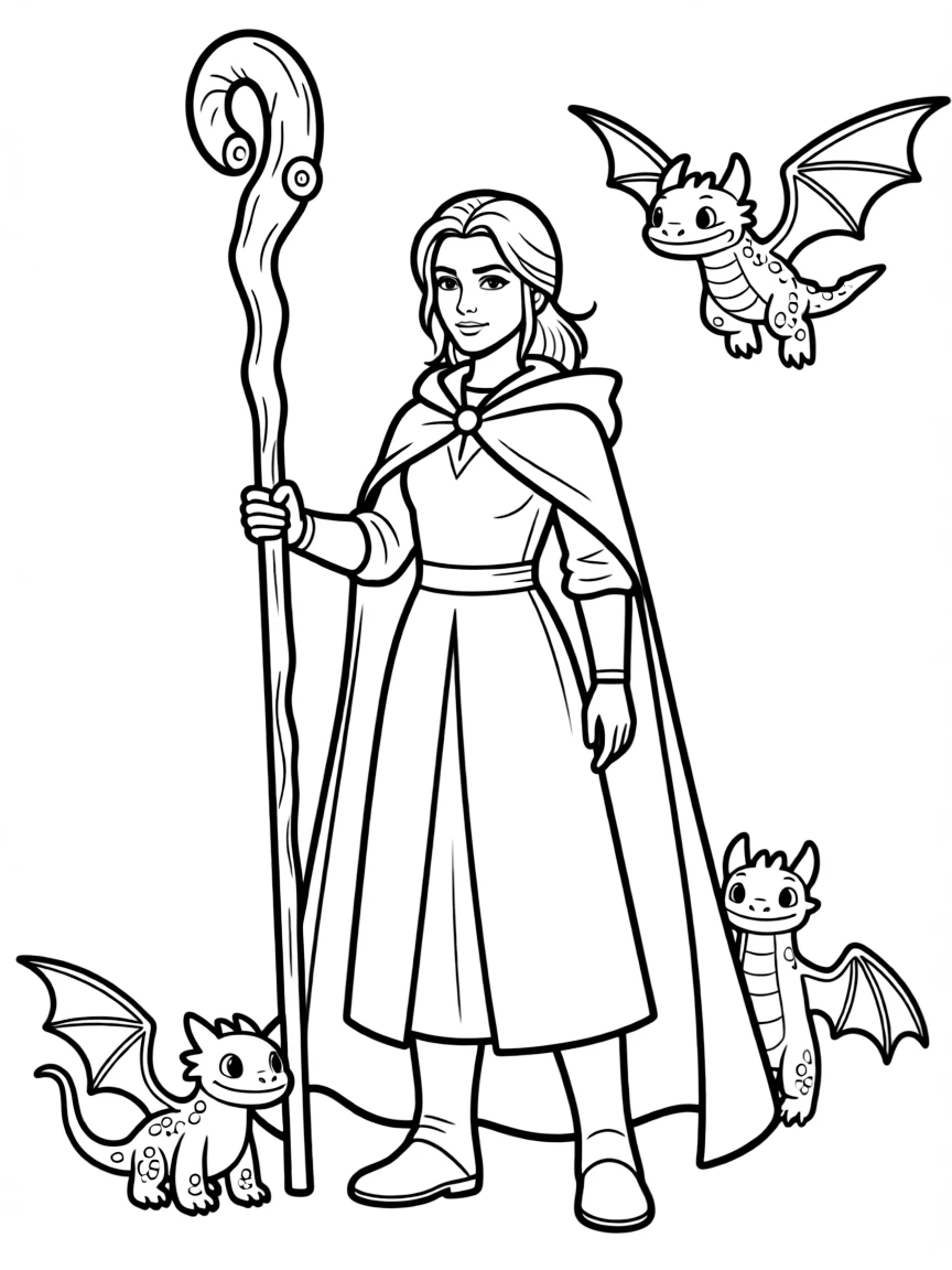 (characters in "How to Train Your Dragon") Valka's staff.