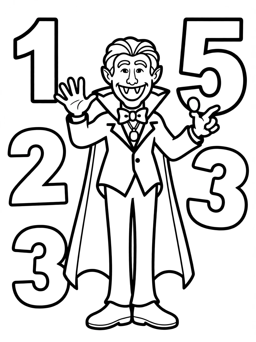 (Sesame Street) The Count counting.