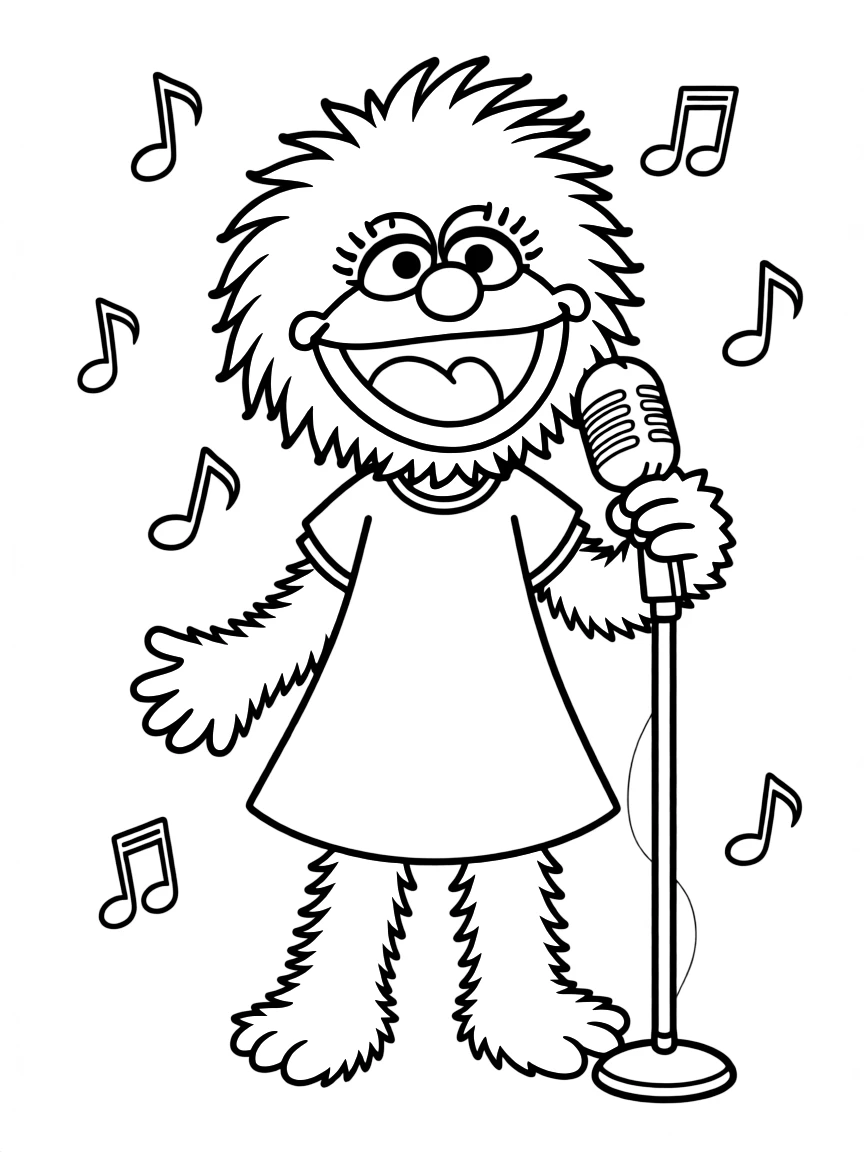 (Sesame Street) Rosita singing.