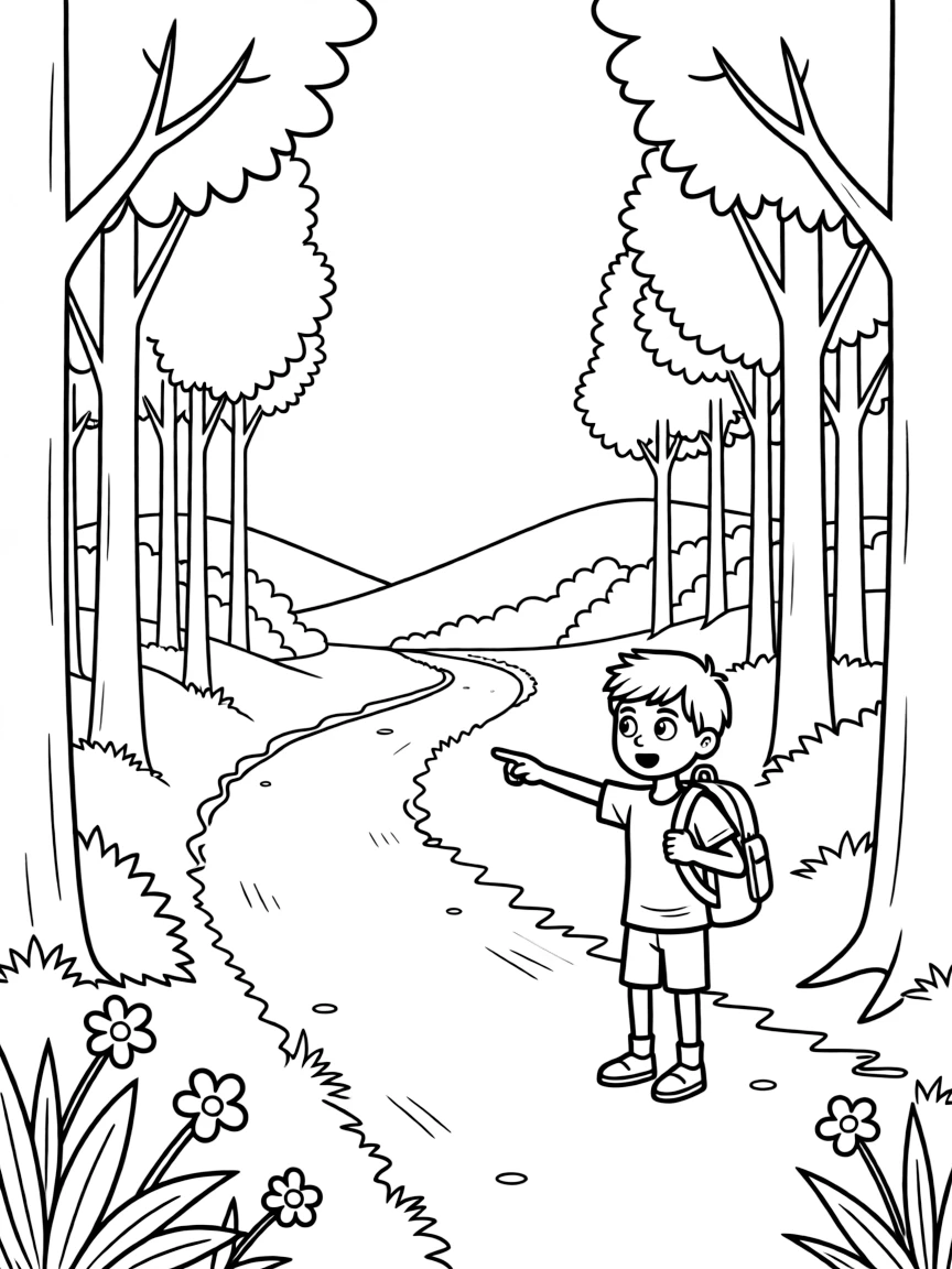 (The Wild Robot, movie) Fink discovering a new path.