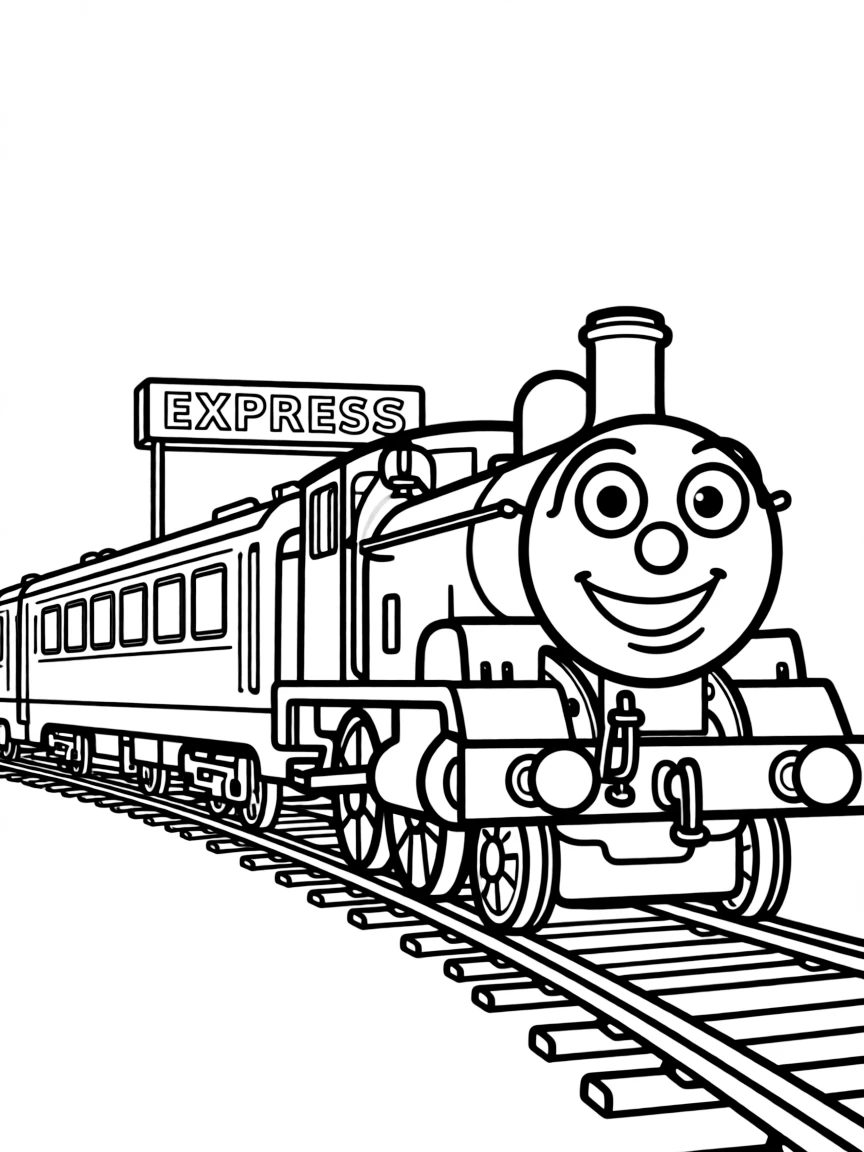 (Thomas & Friends TV show) Gordon pulling the express.