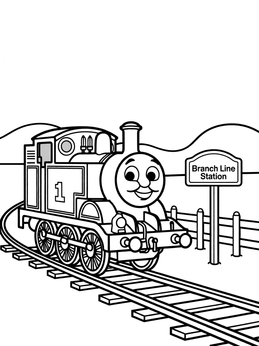 (Thomas & Friends TV show) Toby on his branch line.