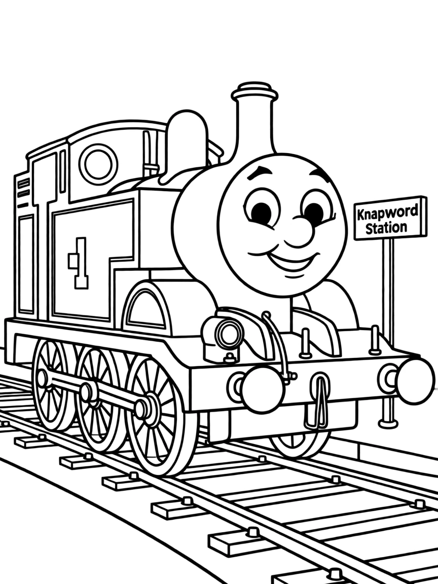 (Thomas & Friends TV show) Rebecca smiling brightly.