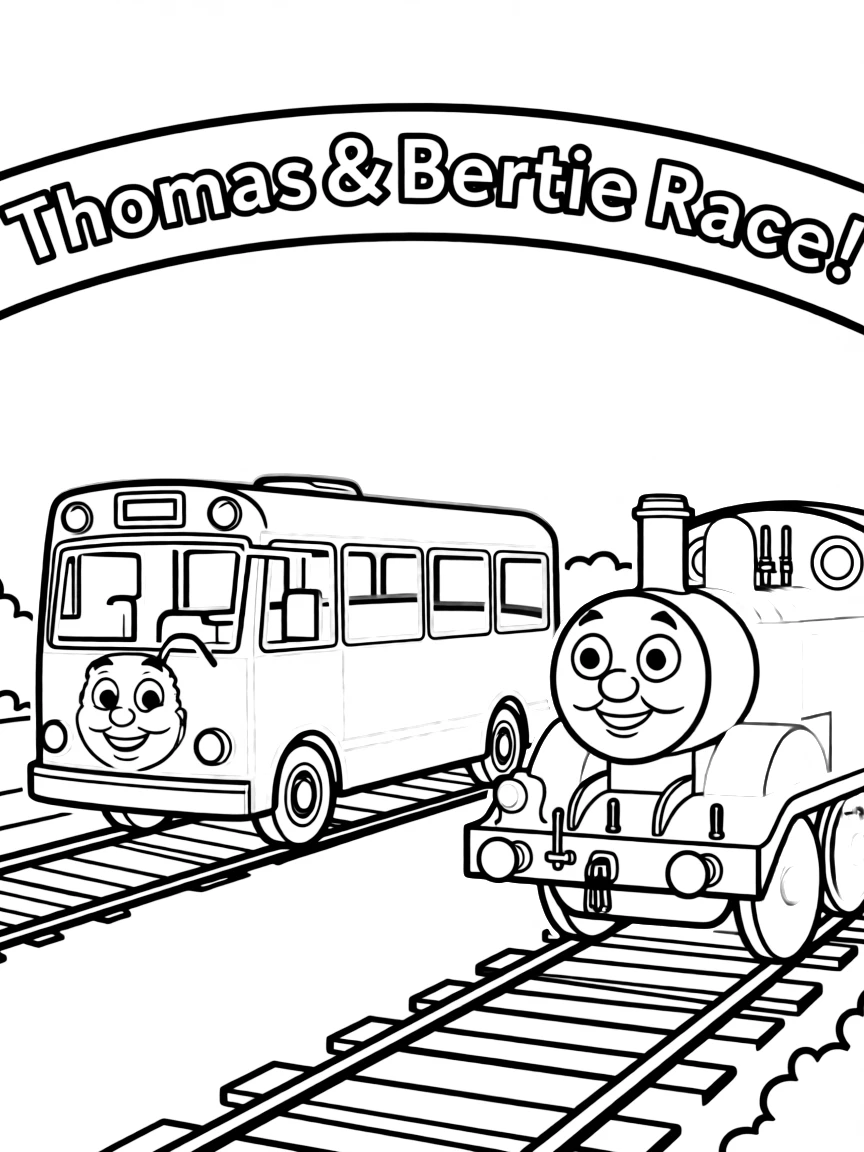 (Thomas & Friends TV show) Bertie racing Thomas.