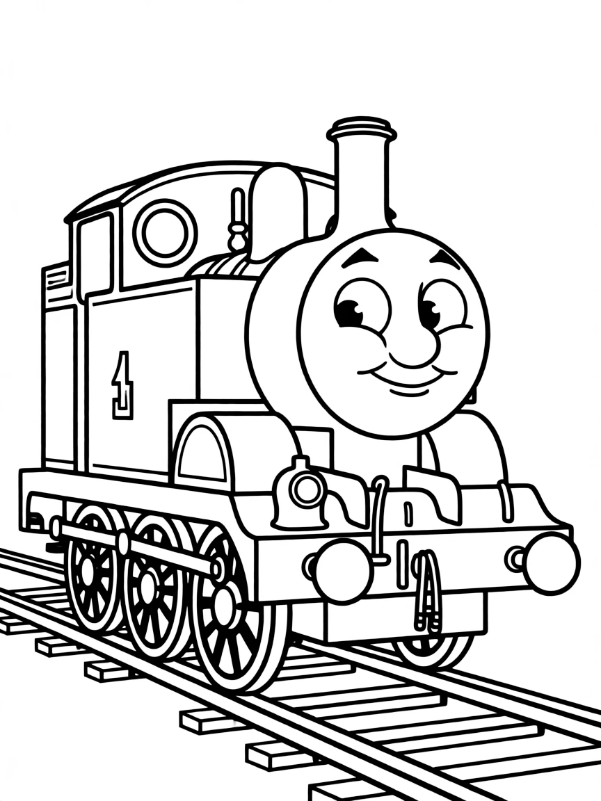 (Thomas & Friends TV show) Diesel trying to be sneaky.