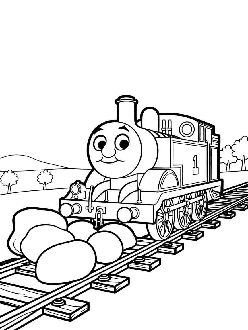 (Thomas & Friends TV show) Mavis moving rocks.