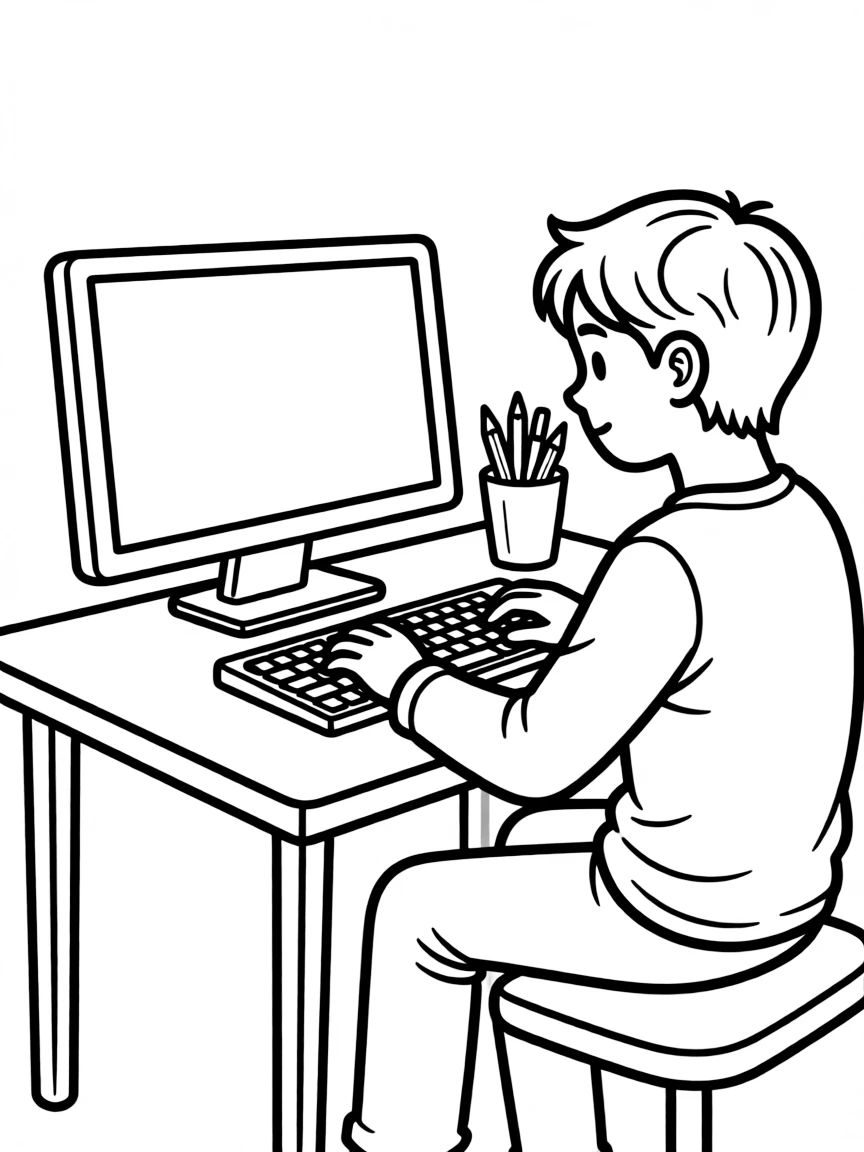 A programmer typing on a keyboard.