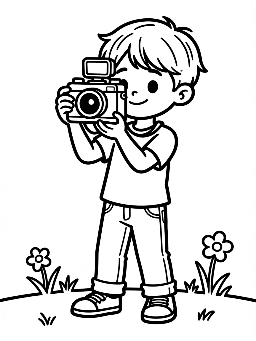 A photographer taking a picture.