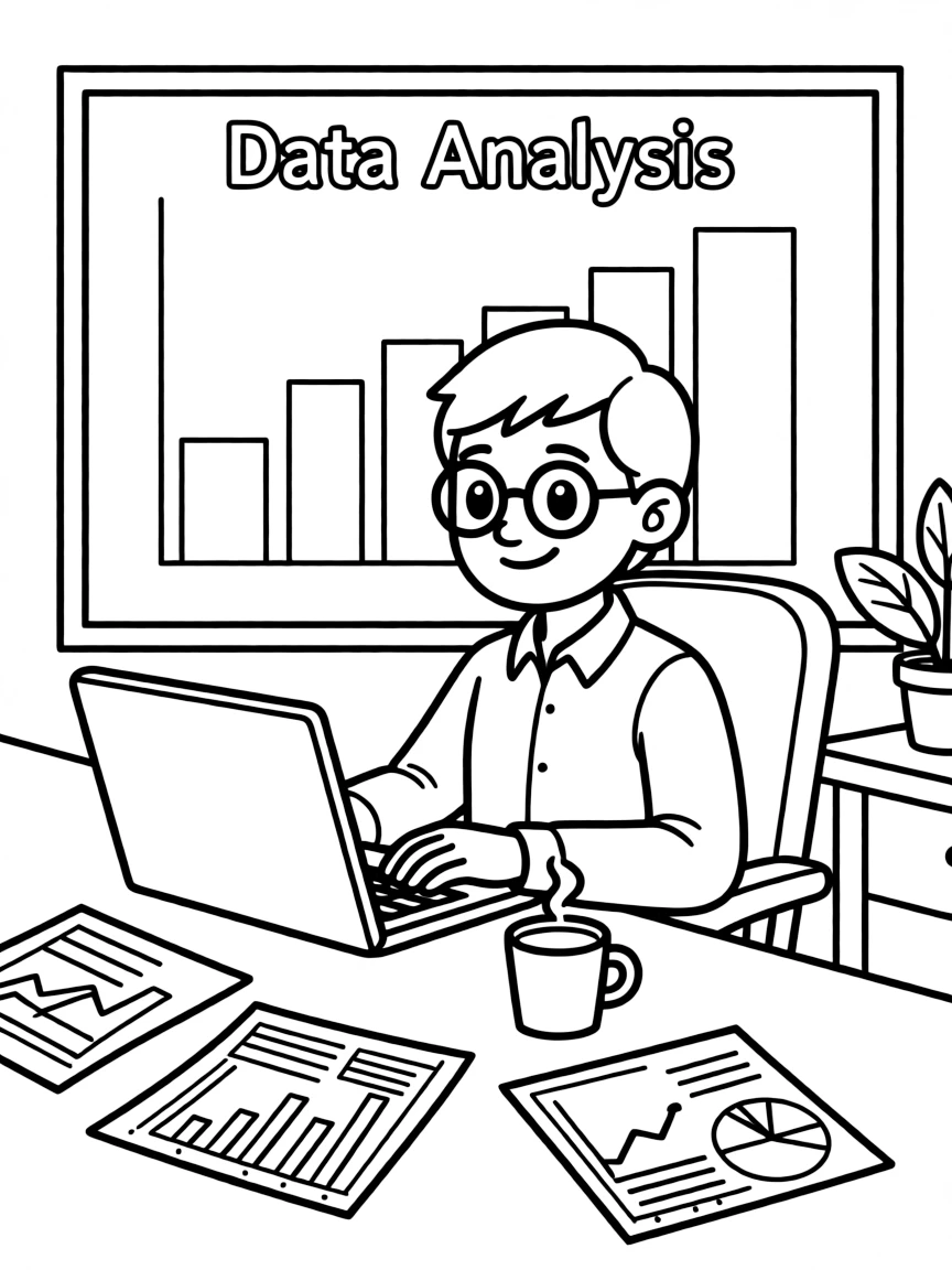A statistician analyzing data.