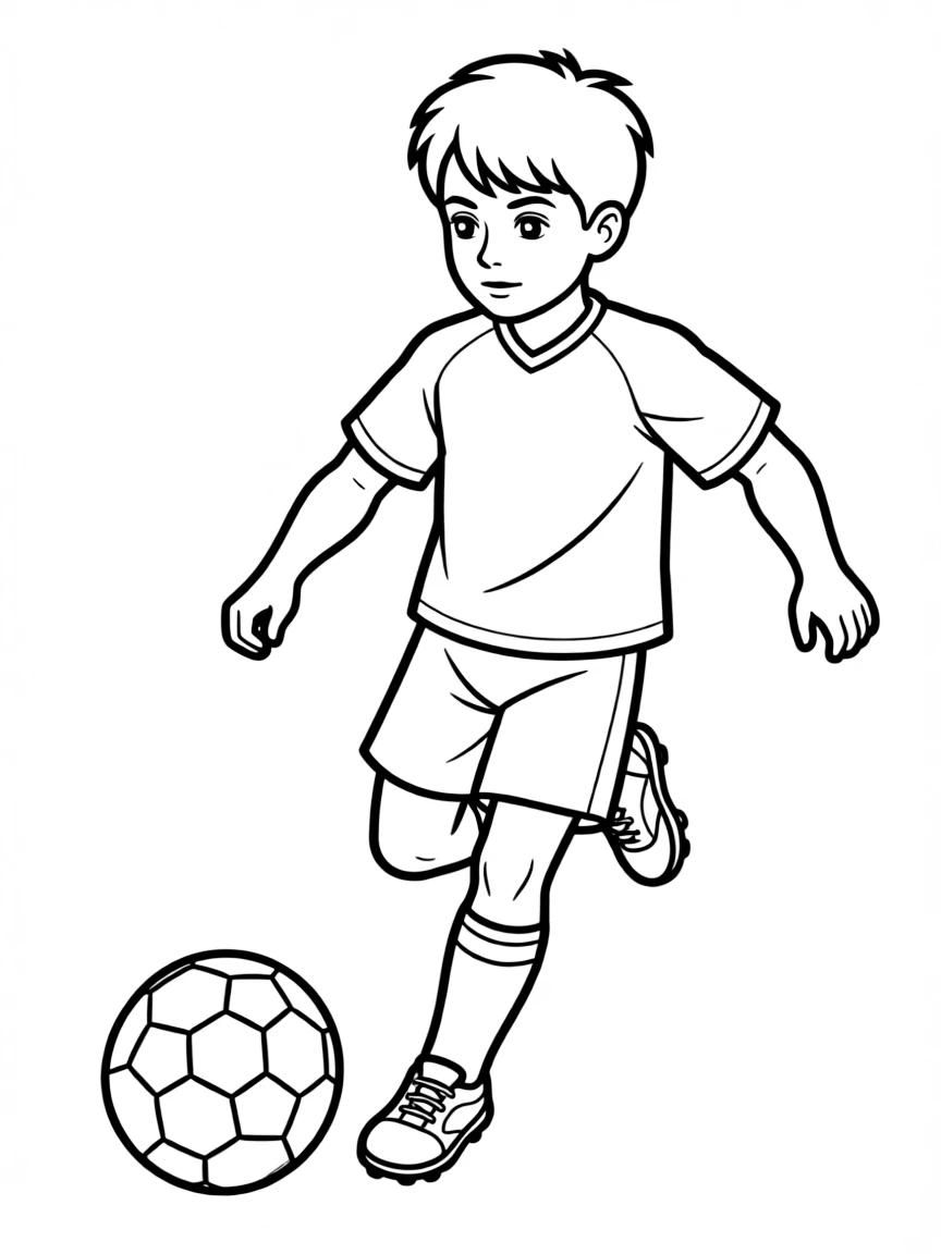Lionel Messi kicking a soccer ball.