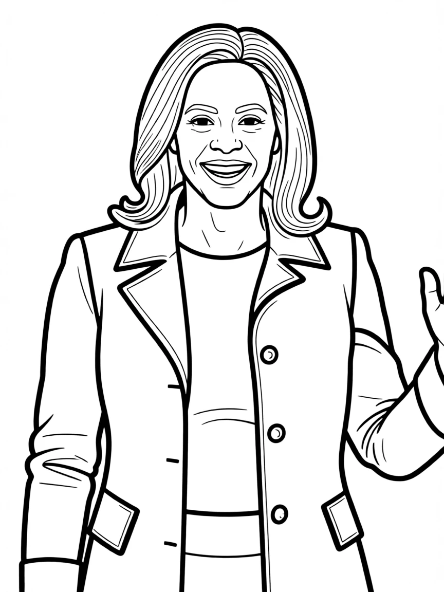 Kamala Harris smiling.