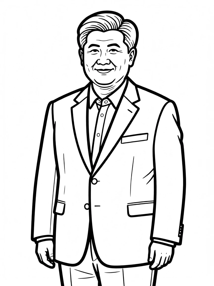 Xi Jinping with a plain background.